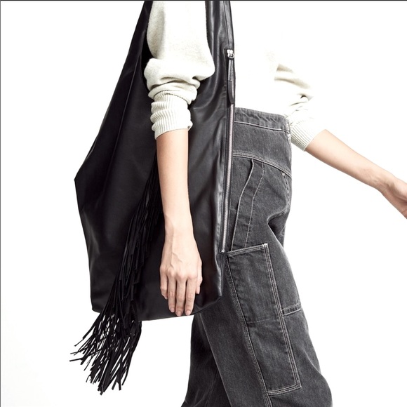 Isabel Marant Handbags - Isabel Marant Eedna Black Leather Hobo Bag